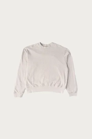 2 Ply Gauze Crewneck - Solar Grey