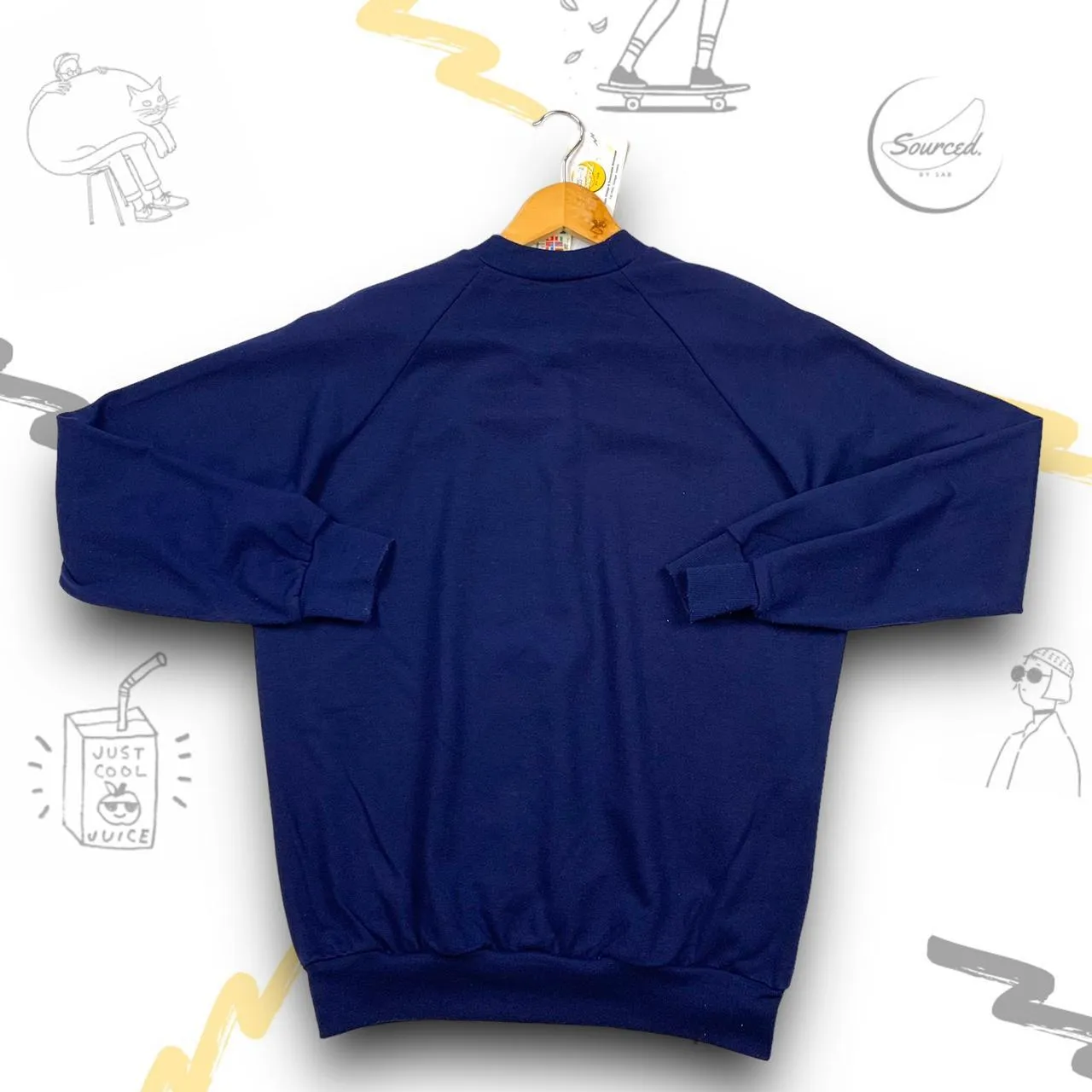Adidas Navy USA Crew Neck Sweatshirt (S)