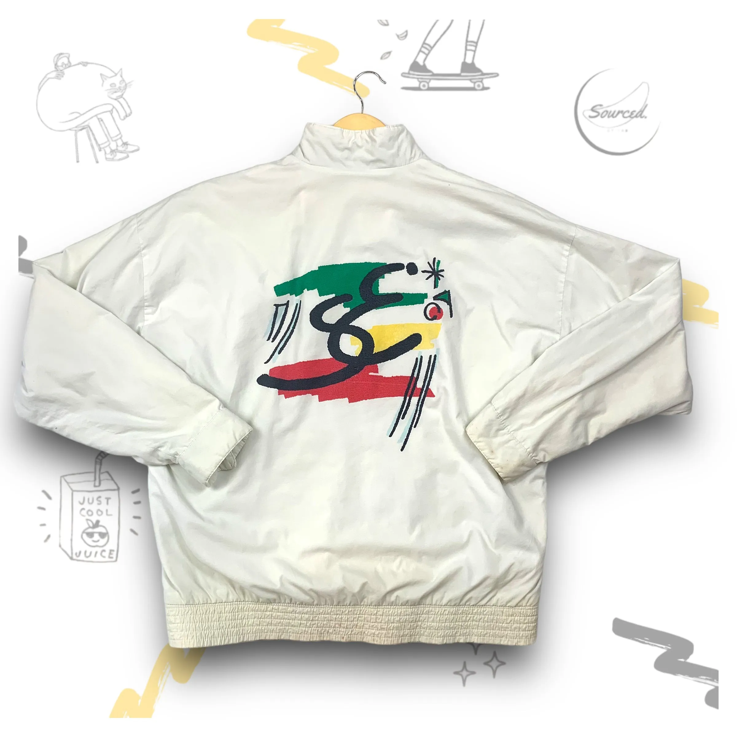 Adidas Original White Trackjacket (L)