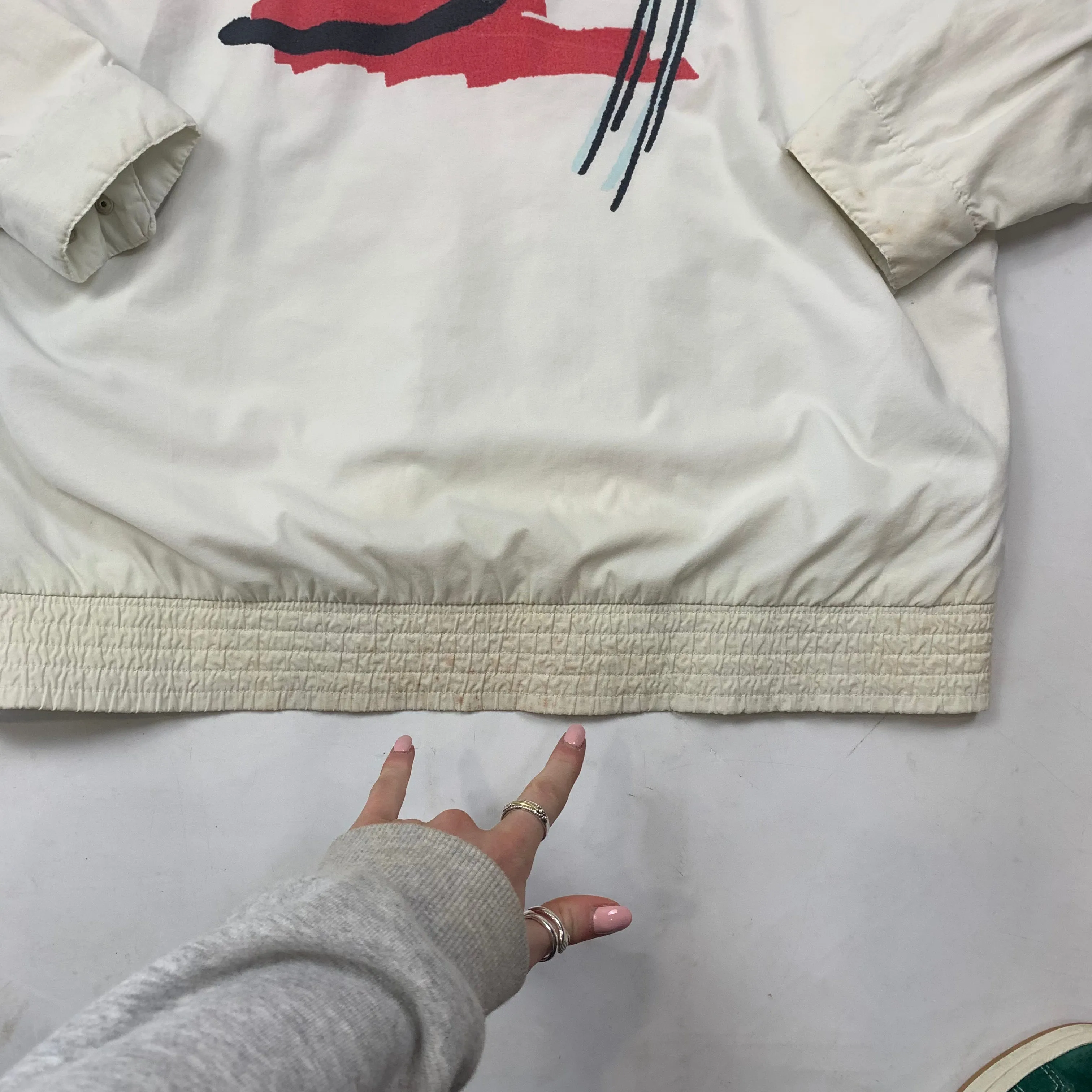 Adidas Original White Trackjacket (L)