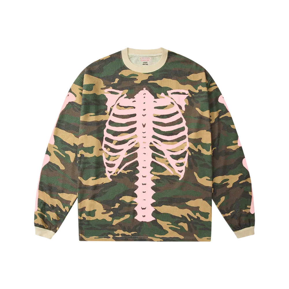 Bootleg Forest Camo Skeleton Thermal Crew