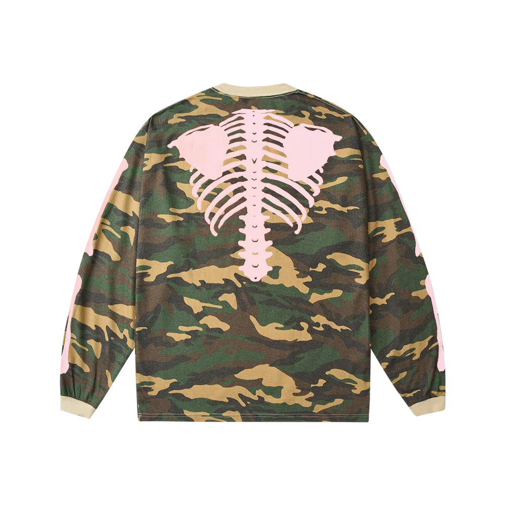 Bootleg Forest Camo Skeleton Thermal Crew