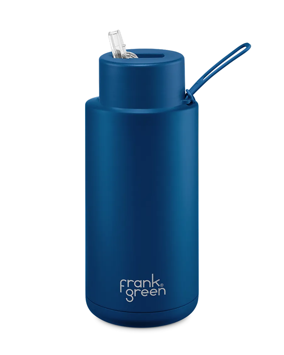 CERAMIC REUSABLE BOTTLE DEEP OCEAN