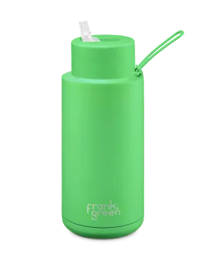 CERAMIC REUSABLE BOTTLE NEON GREEN