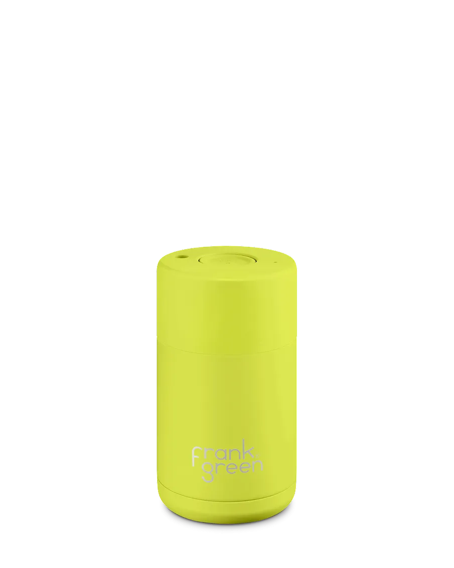 CERAMIC REUSABLE CUP NEON YELLOW