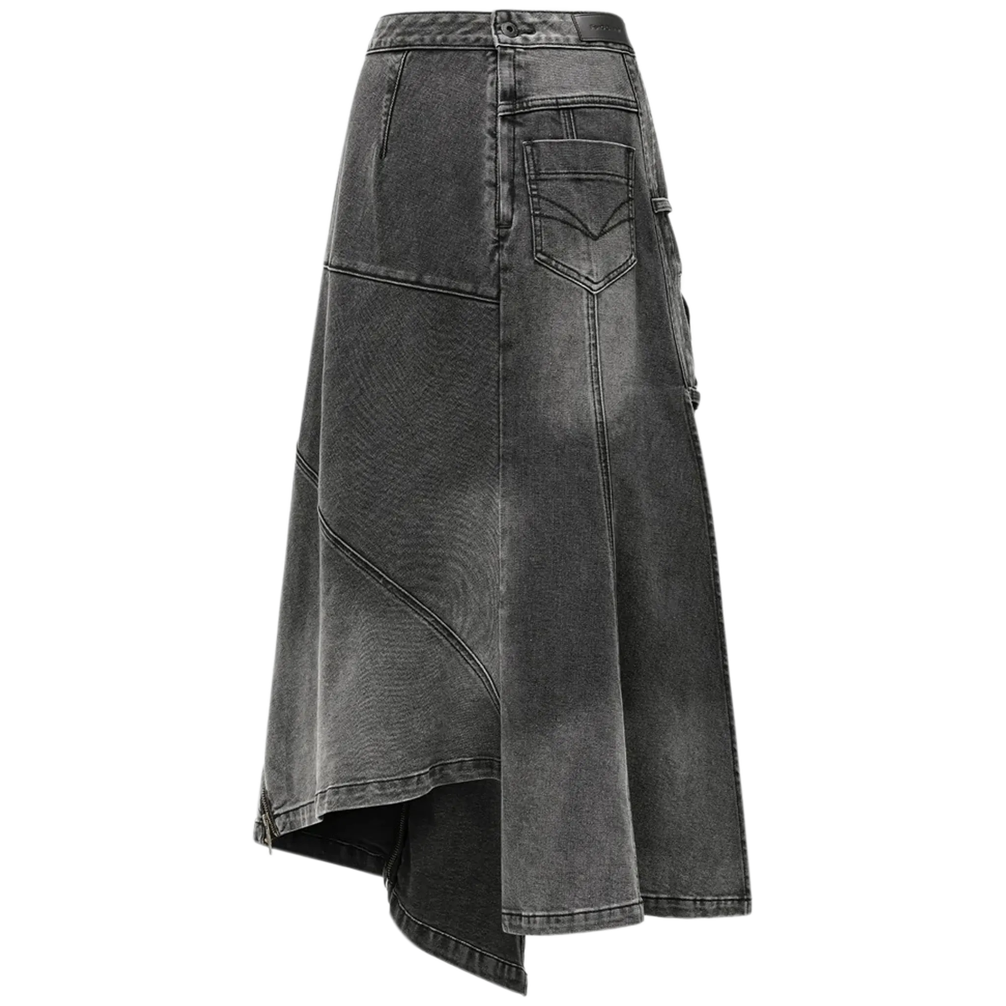 Denim Construction Skirt