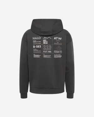 Halo Graphic Hoodie - Raven