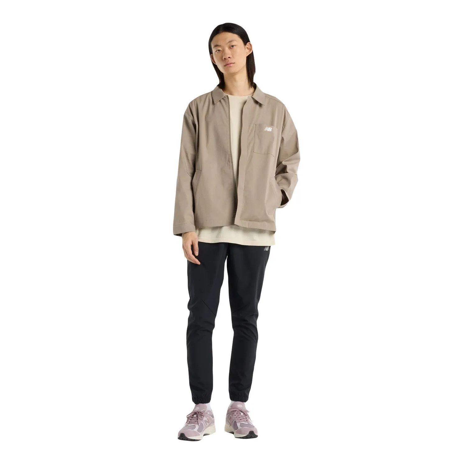 New Balance Men Coaches Twill Jacket Dockside