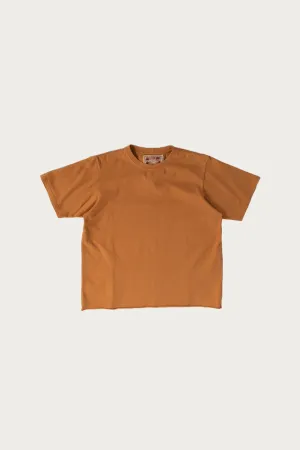 On The Farm Raw Hem Tee - Red Earth