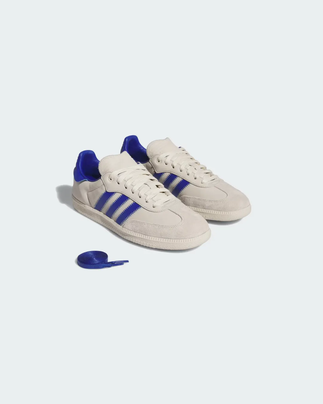 Pharrell x Adidas Humanrace Samba Royal Blue Alumina Sneakers