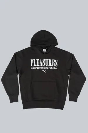 PUMA X PLEASURES GRAPHIC HOODIE BLACK
