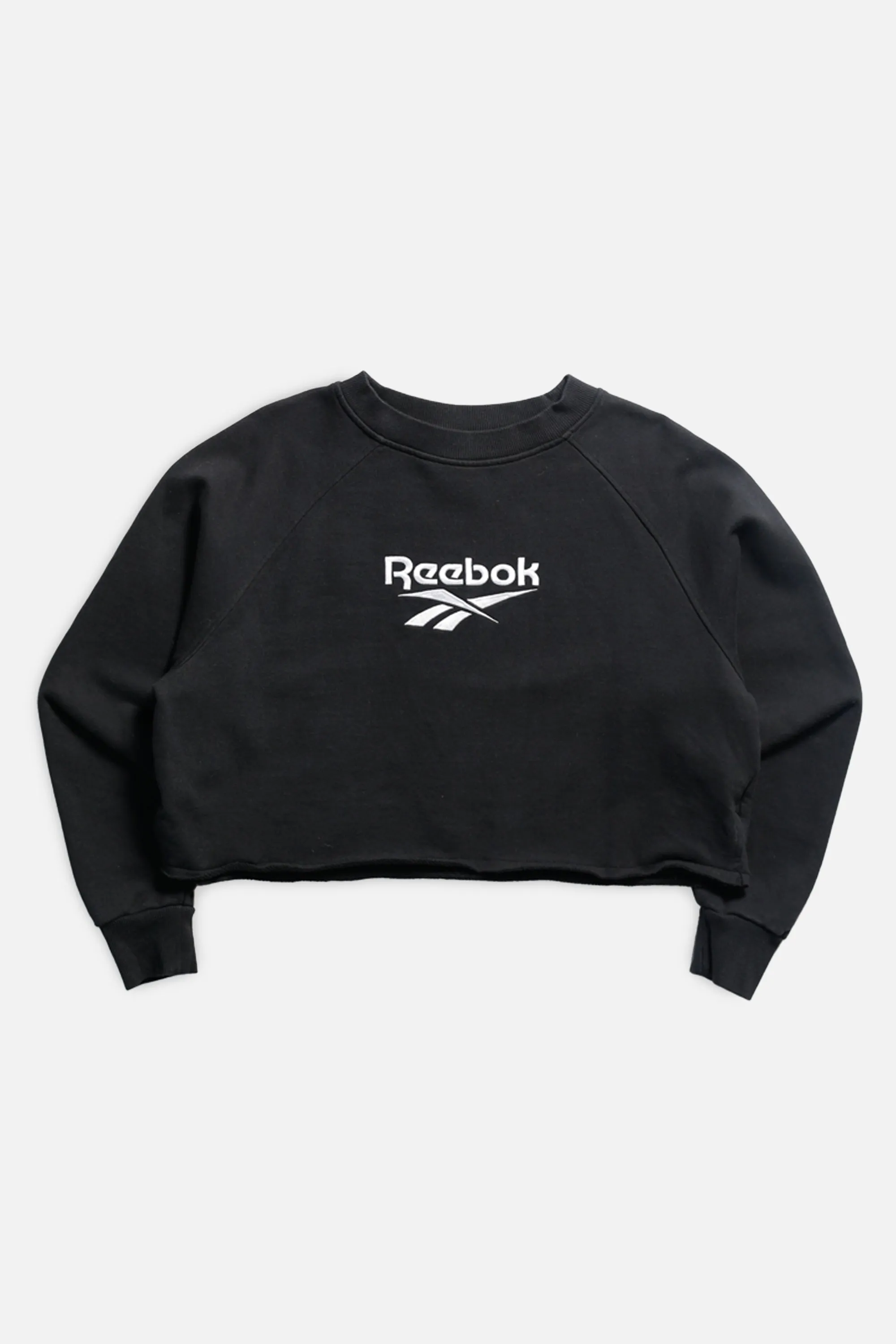 Rework Reebok Raw Crop Sweatshirt - S