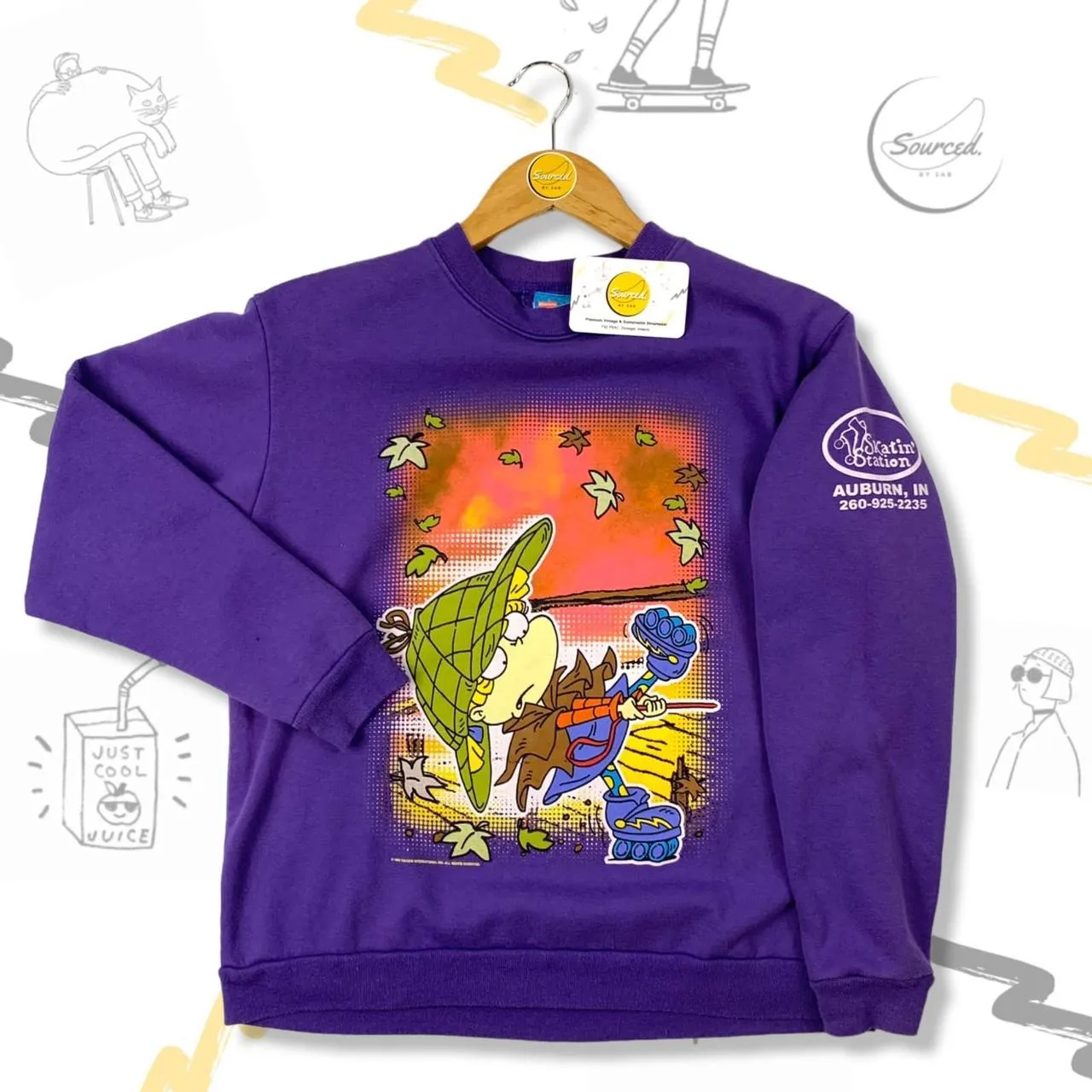 Rugrats Vintage Graphic Crewneck Sweatshirt (XS)
