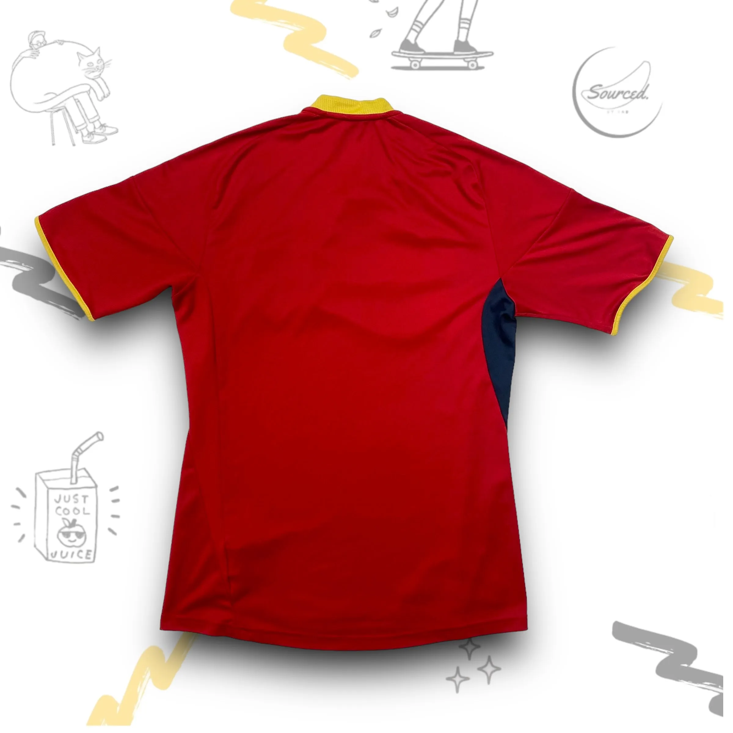 Spain Vintage Adidas Home Jersey 2009(S)