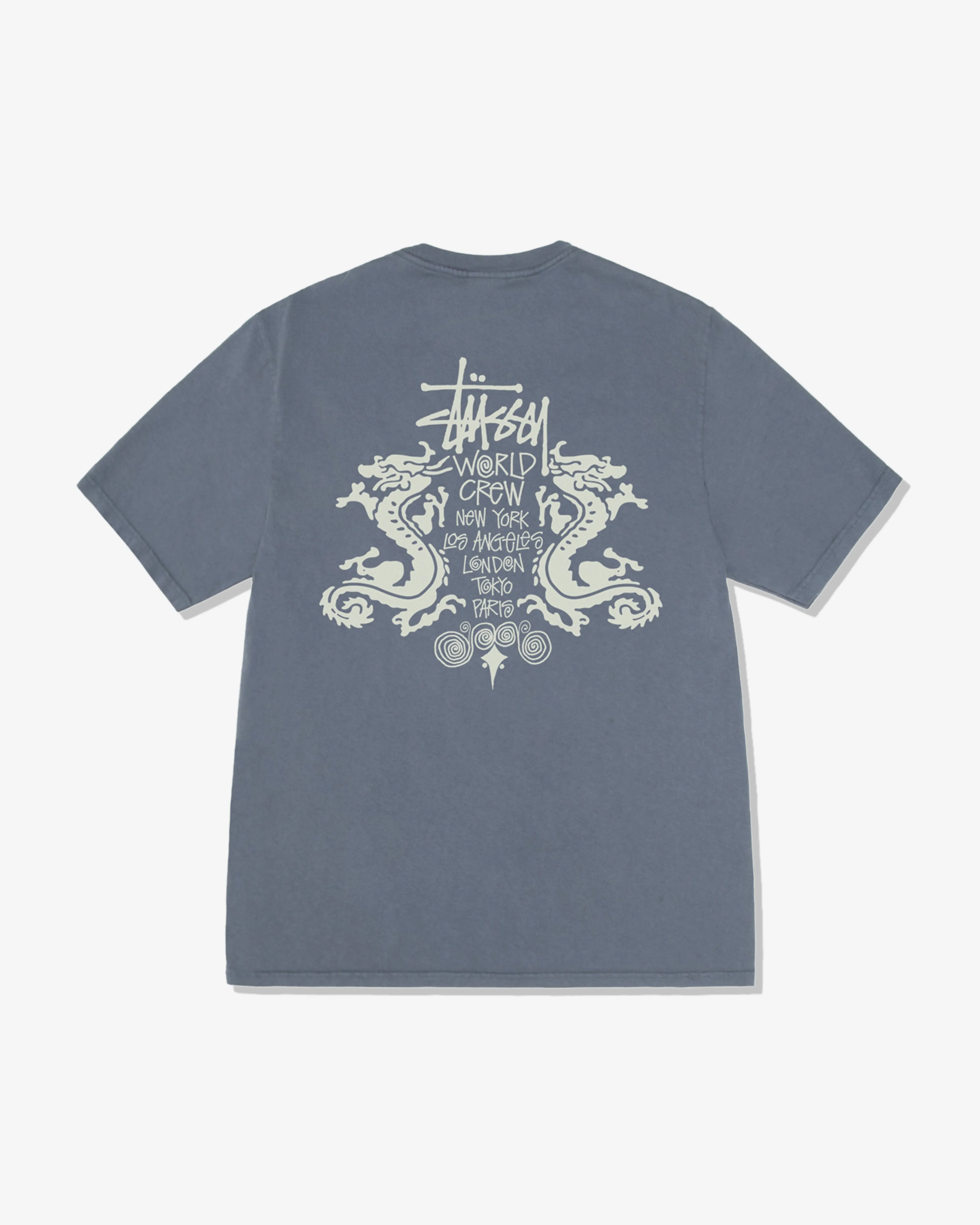 Stssy - Men's Double Dragon Pig. Dyed T-Shirt - (Navy)