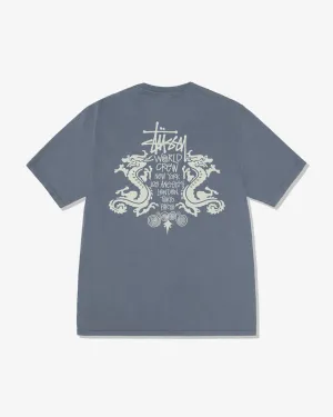 Stssy - Men's Double Dragon Pig. Dyed T-Shirt - (Navy)