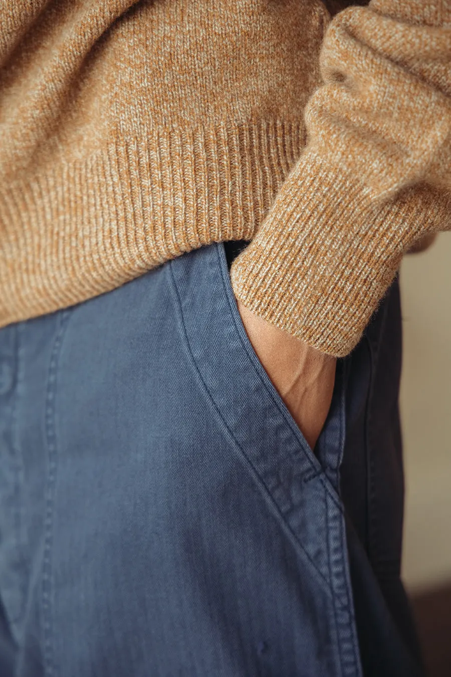 Summer Fatigues - Navy Herringbone