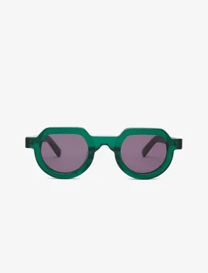Tani Sunglasses (Green Glitter)