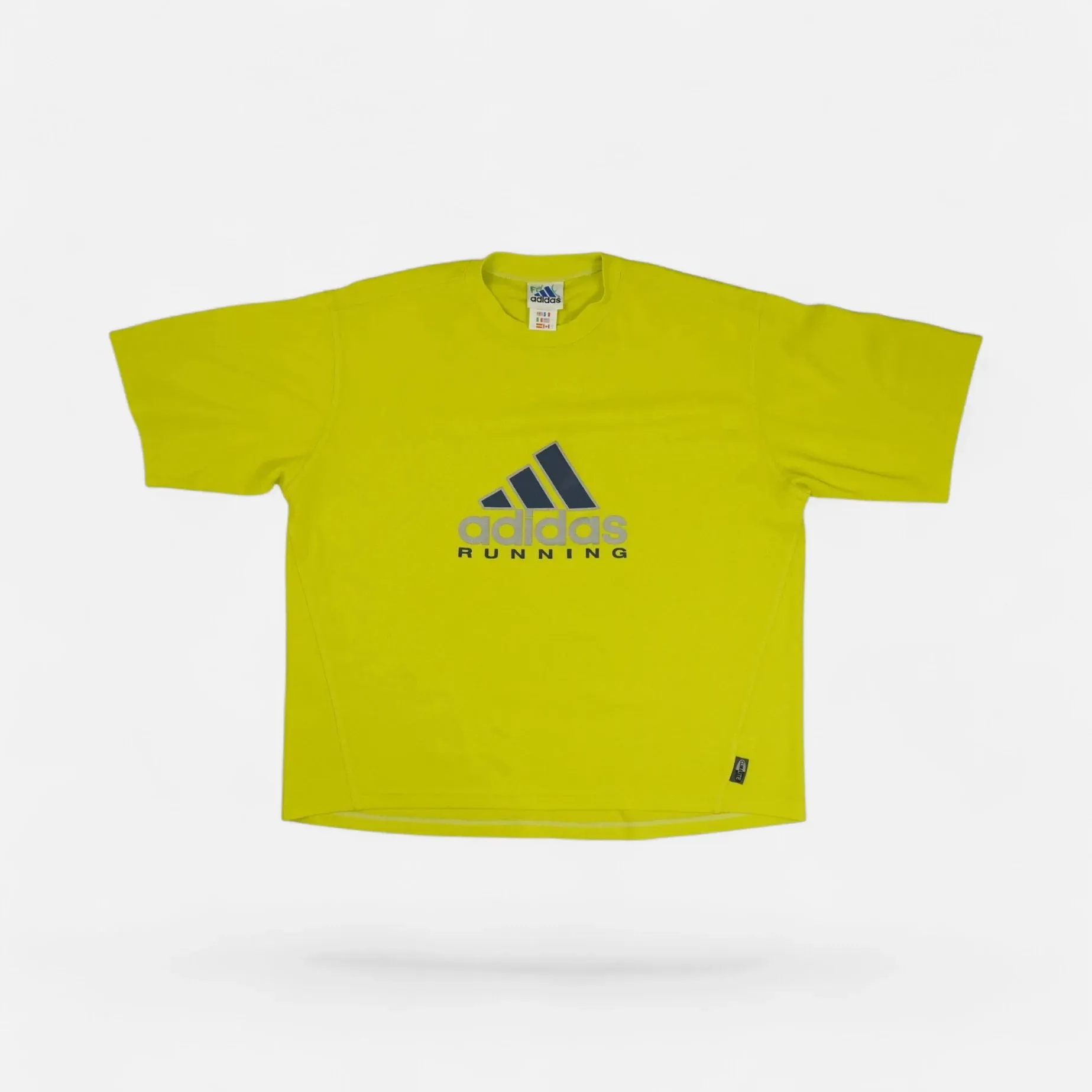 Vintage Adidas Climate Yellow T-Shirt (M)