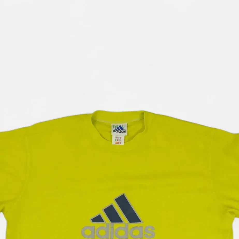 Vintage Adidas Climate Yellow T-Shirt (M)