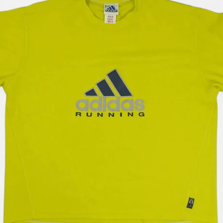 Vintage Adidas Climate Yellow T-Shirt (M)