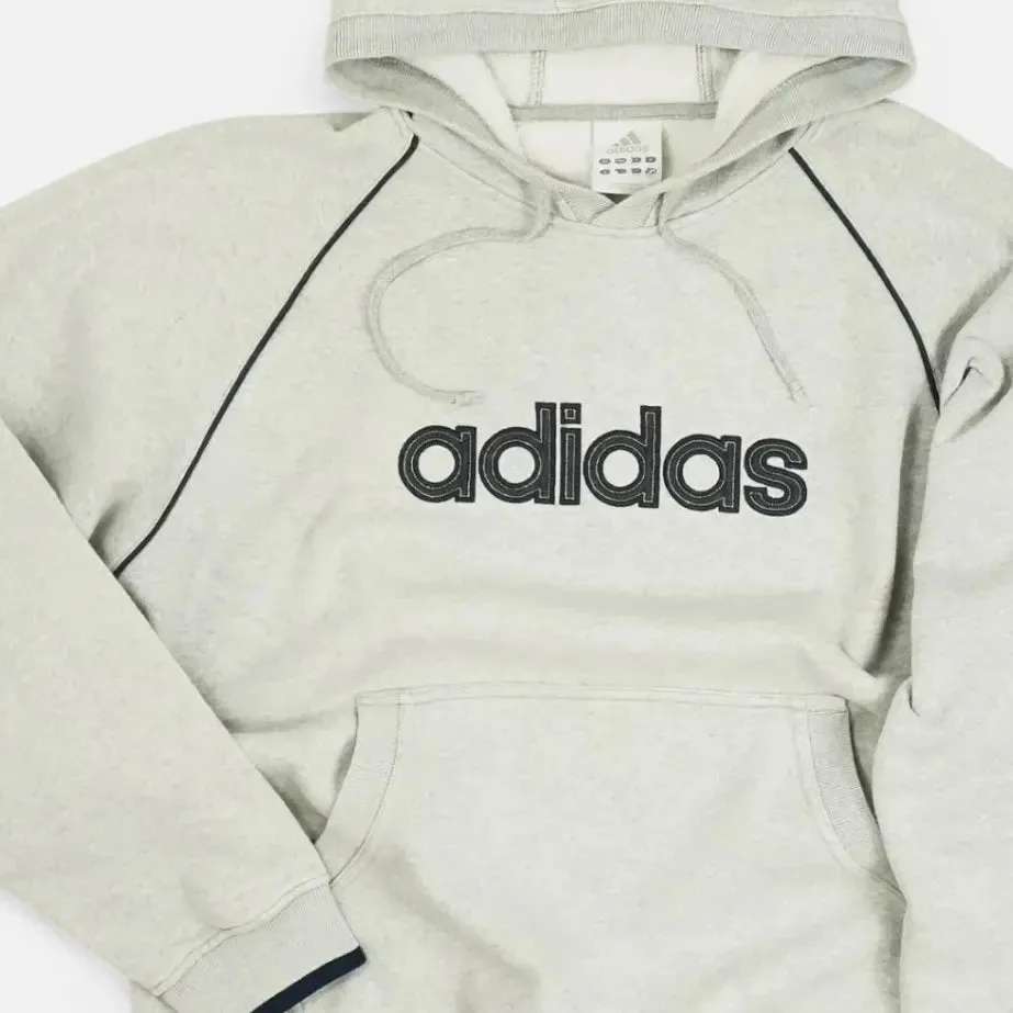 Vintage Adidas Grey Hoodie (L)