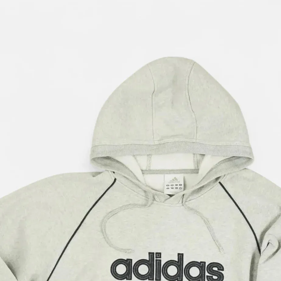 Vintage Adidas Grey Hoodie (L)