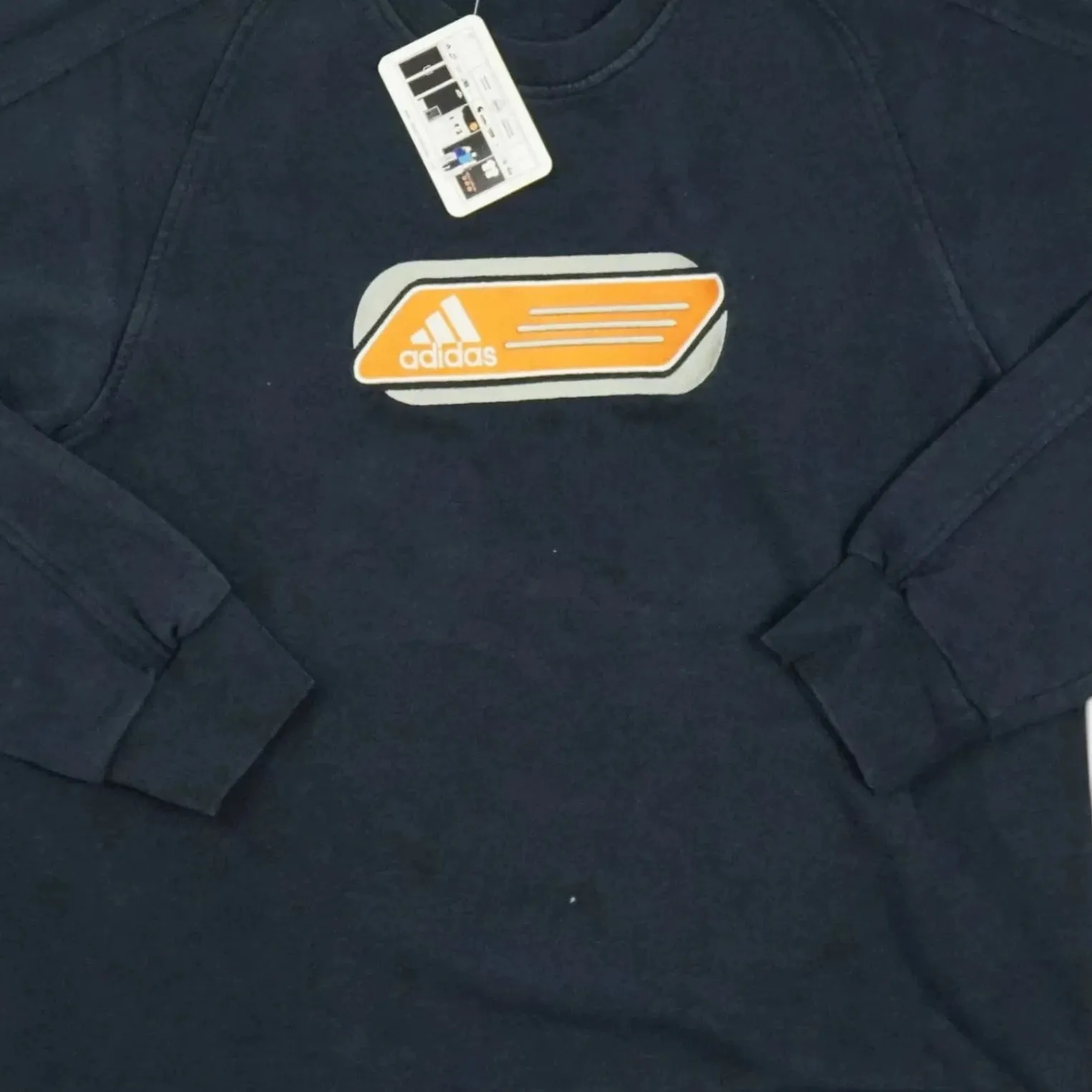 Vintage Adidas Navy Sweatshirt (S)