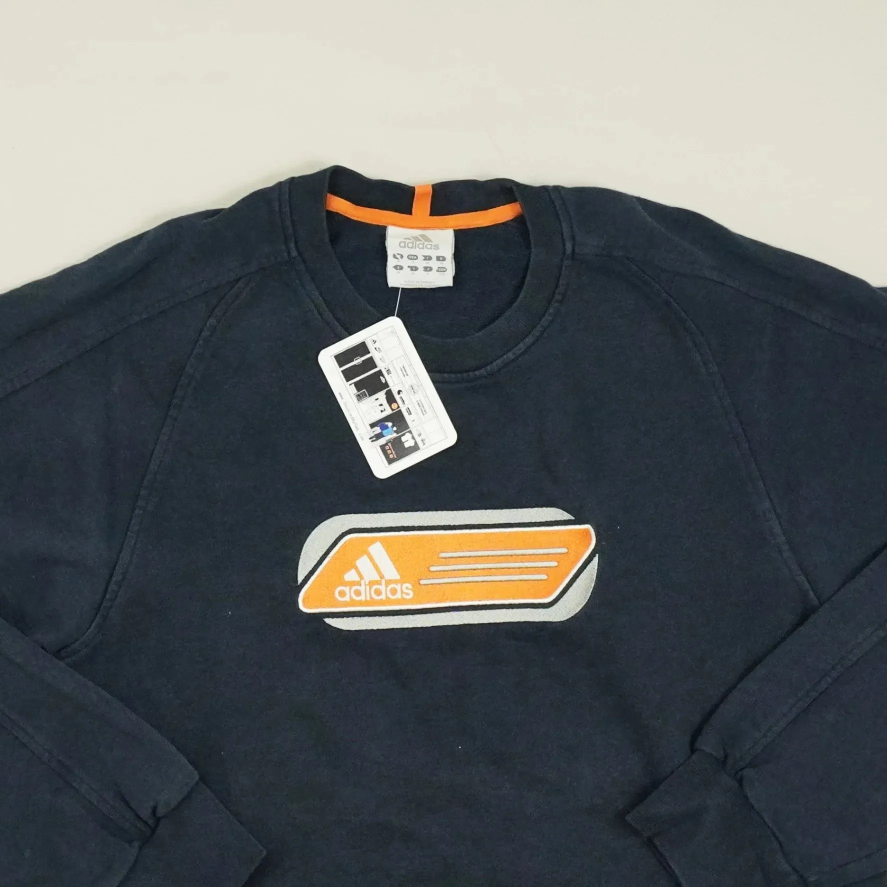Vintage Adidas Navy Sweatshirt (S)