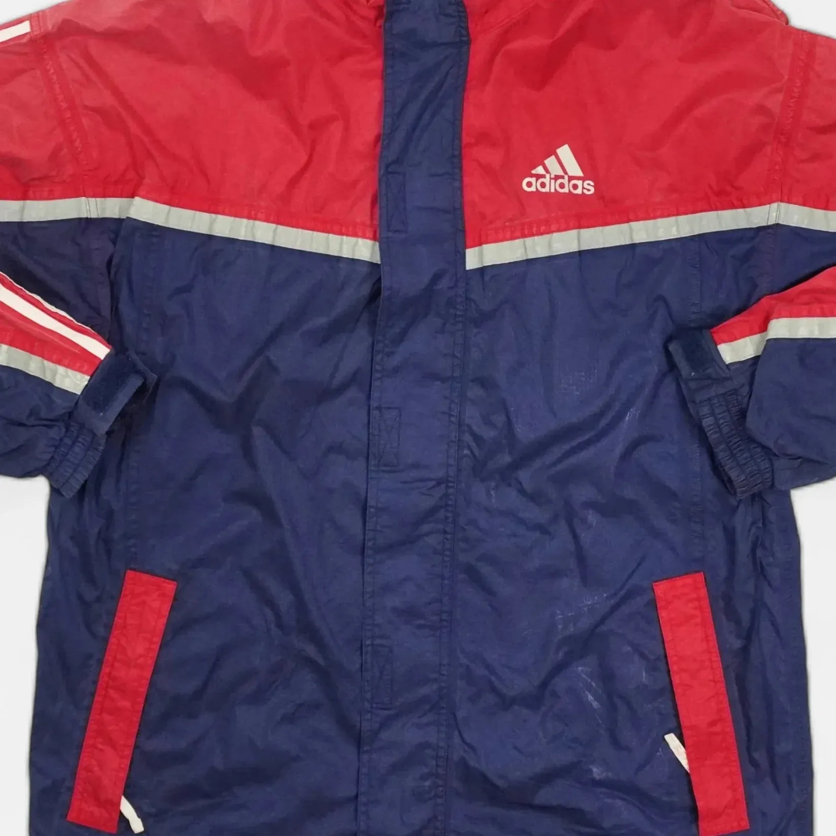 Vintage Adidas Red Jacket (XL)