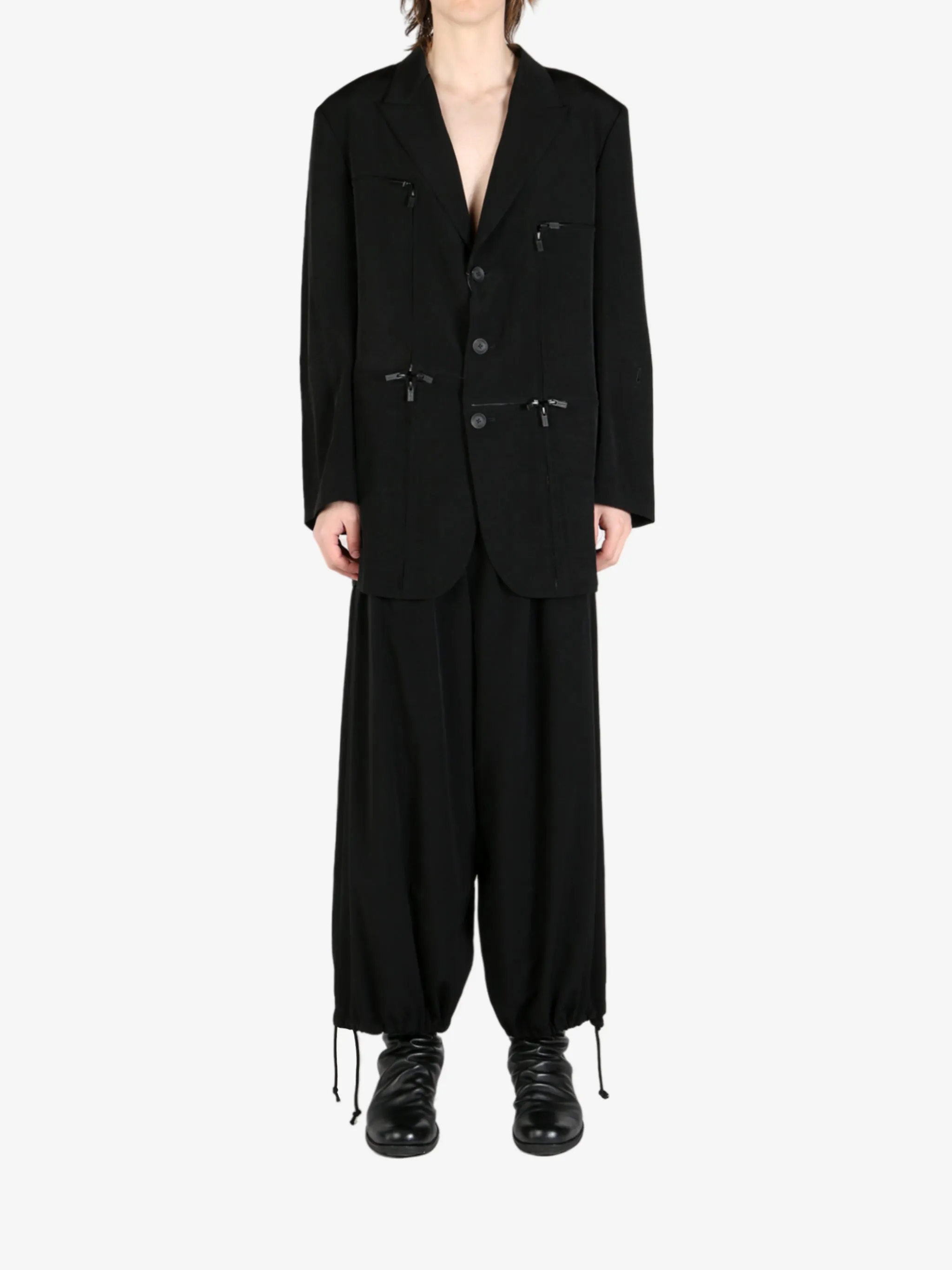 YOHJI YAMAMOTO POUR HOMME - Men Zip Detail Jacket