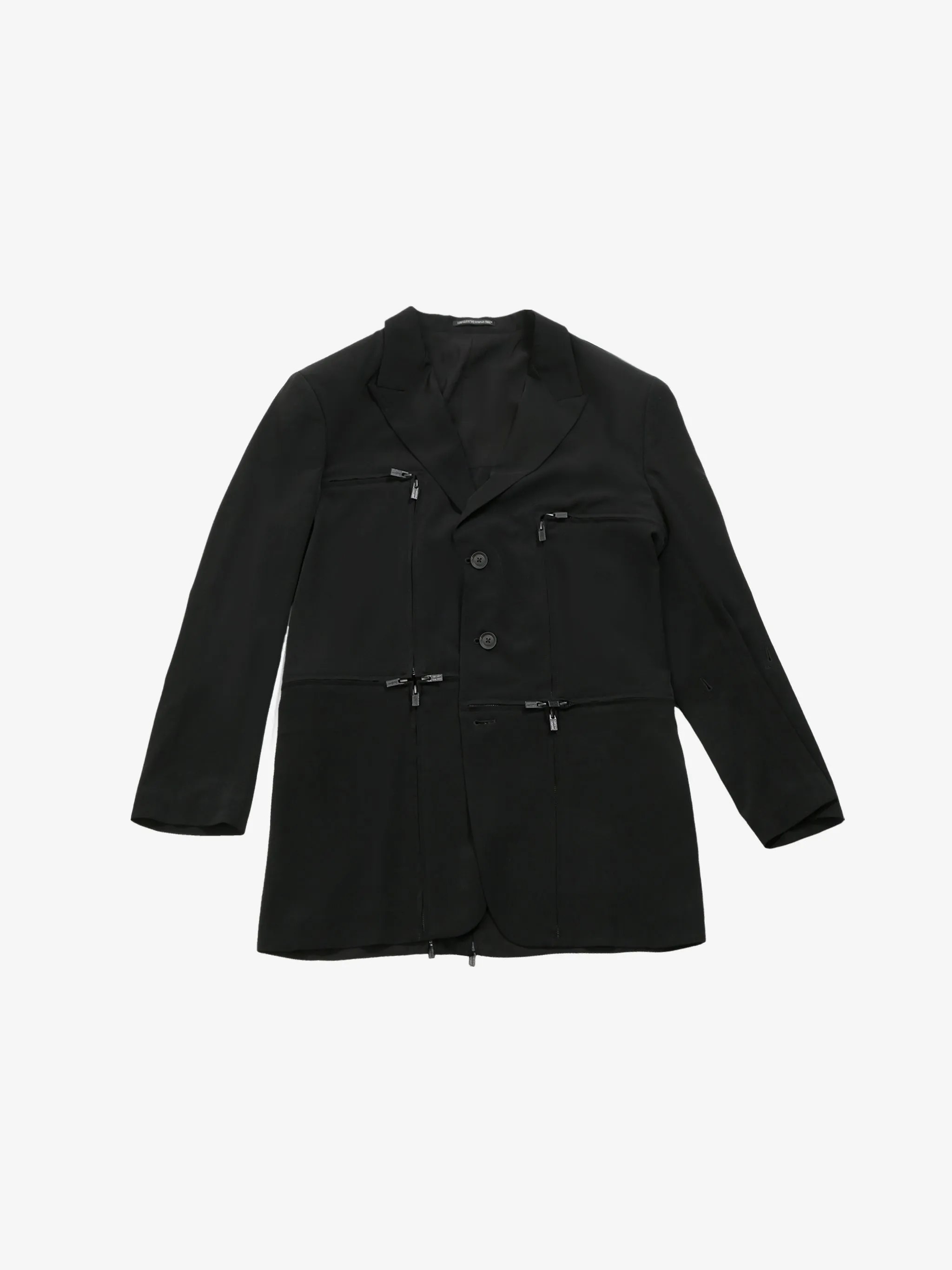YOHJI YAMAMOTO POUR HOMME - Men Zip Detail Jacket