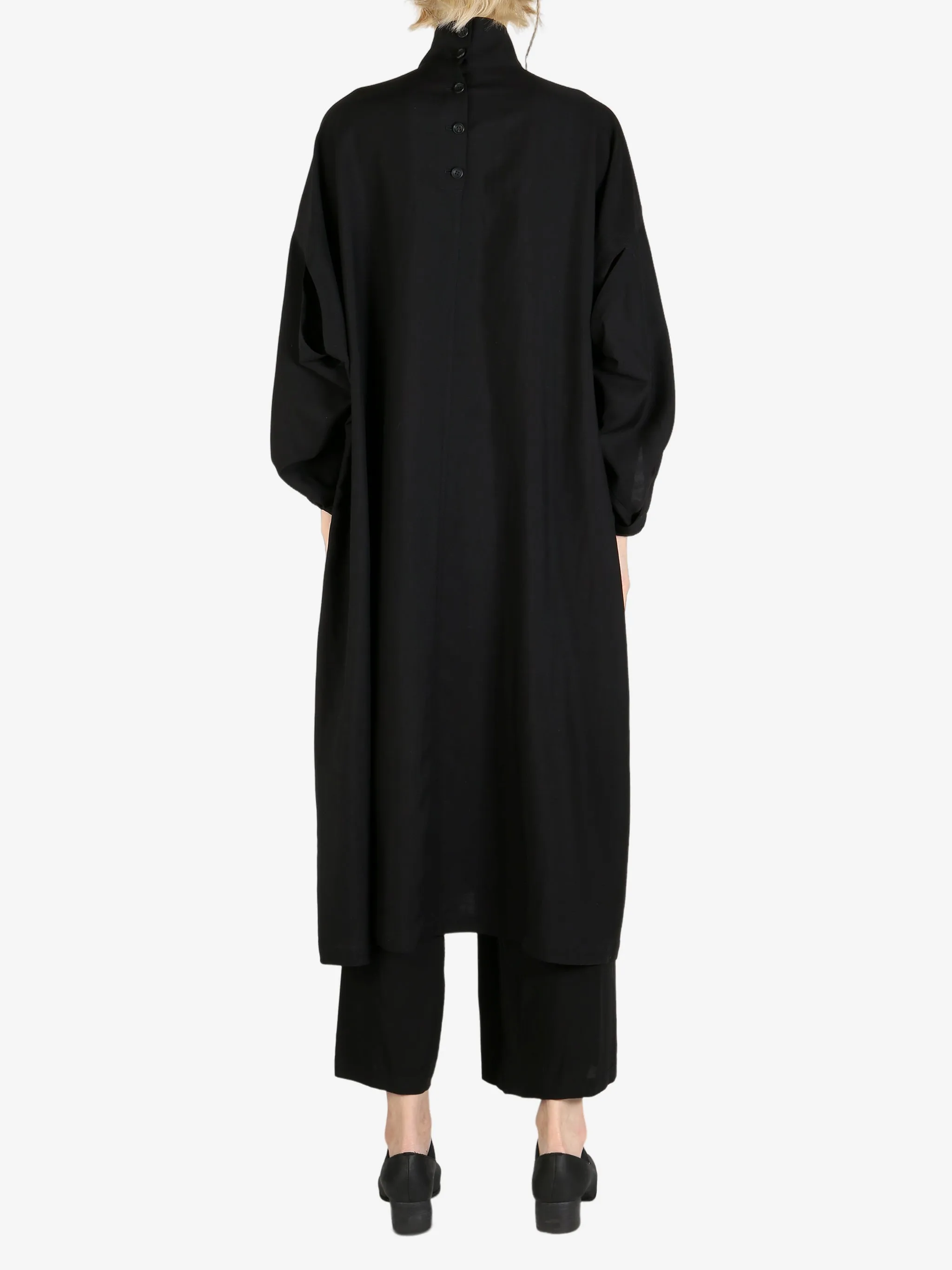 YOHJI YAMAMOTO - Women Side Gather Detail Coat