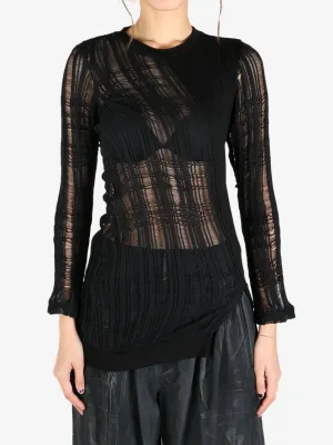 Y'S - Women H-Right Hem Crunched Top
