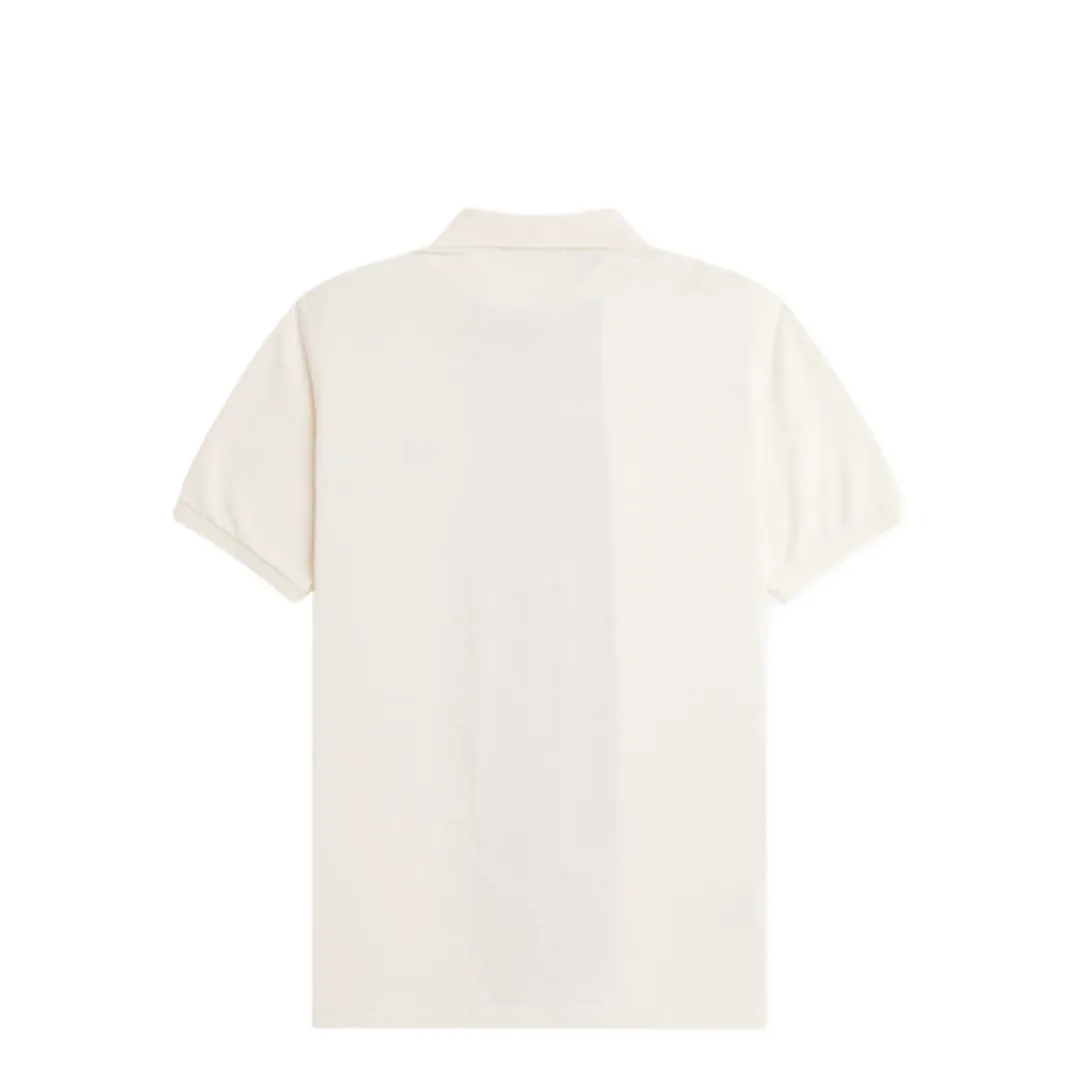 ZIP THROUGH POLO SHIRT LIGHT ECRU
